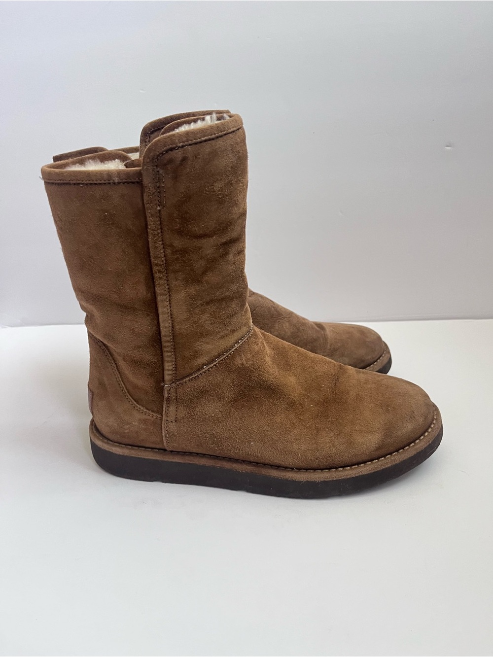 Uggs Classic Brown Suede Shearling-Lined Boots